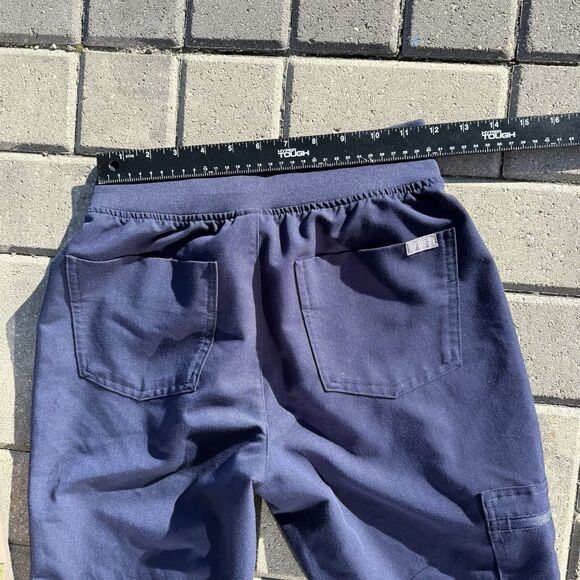 FIGS Women XS Navy Zamora Jogger Scrub Pants Medical Comfort Designer Luxury - Picture 7 of 9